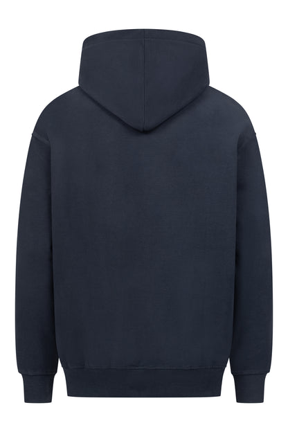 Regular Fit Hoodie aus Bio Baumwolle - Navy Blue